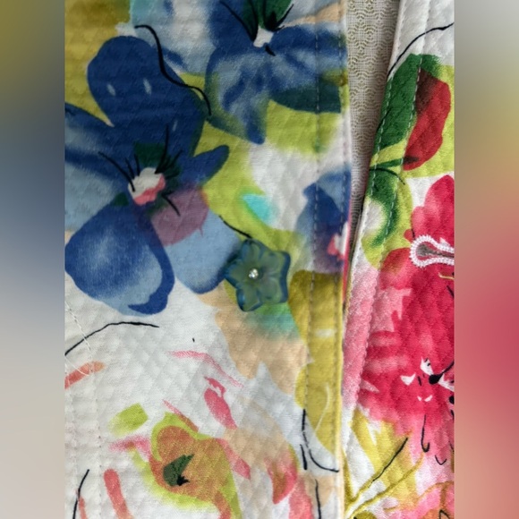 Christoper & Banks women’s vibrant floral multicolor jacket size medium - Picture 13 of 14